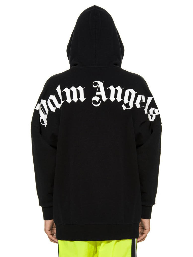 Palm Angels バックロゴ オーバーサイズパーカー Logo Over Hoody Black Story