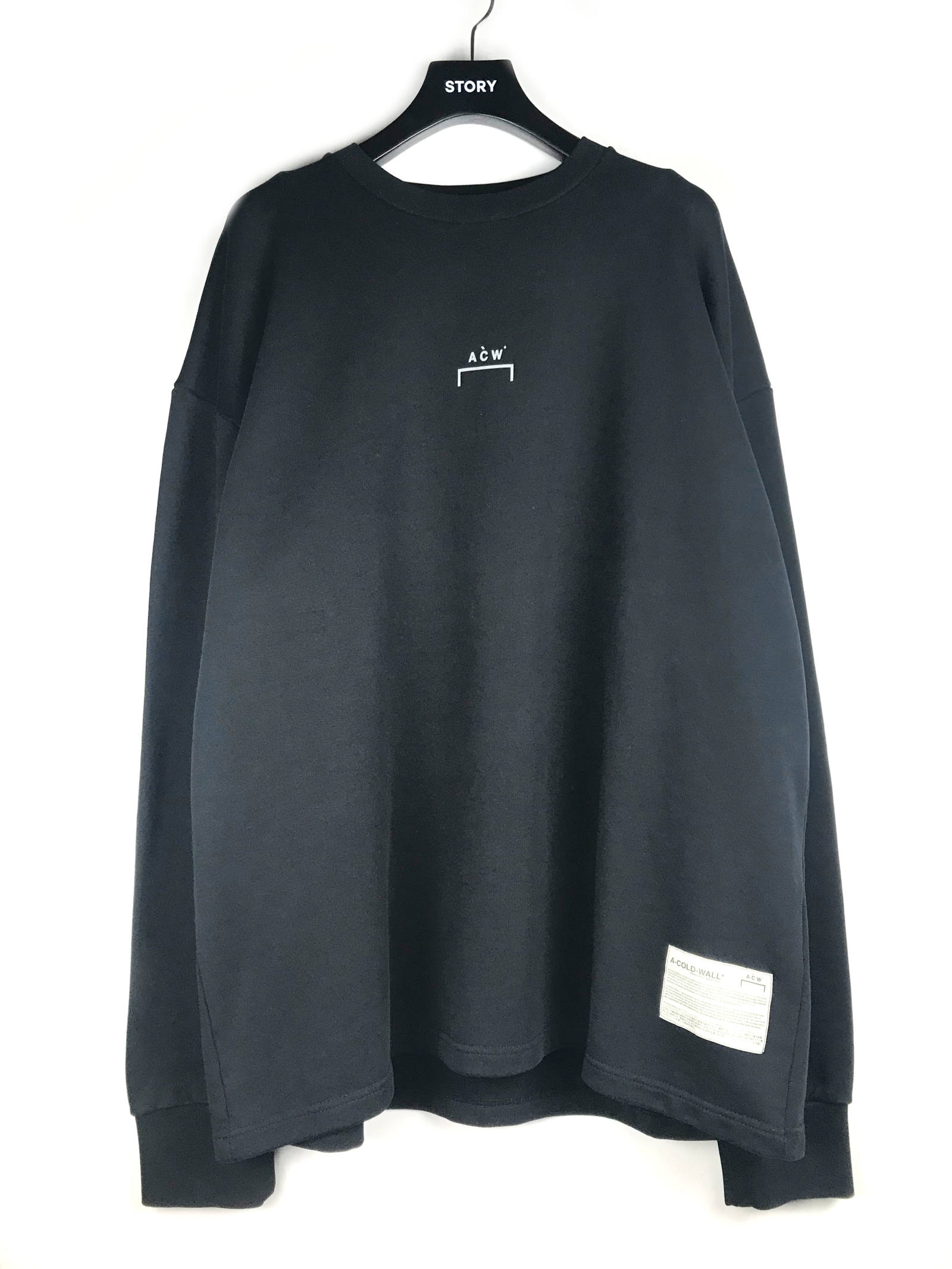 A-COLD-WALL* - オーバーサイズ 定番ロゴパッチ スウェット - BLACK 