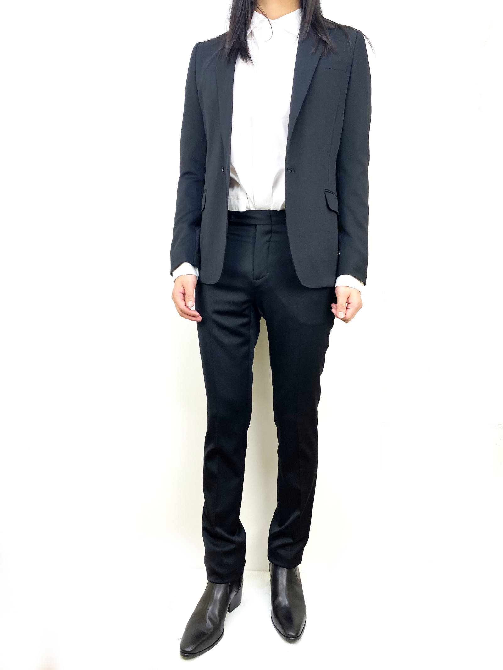 Galaabend Sense掲載 グレンソンキップ サイドジップ レザーヒールブーツ ブラック Story