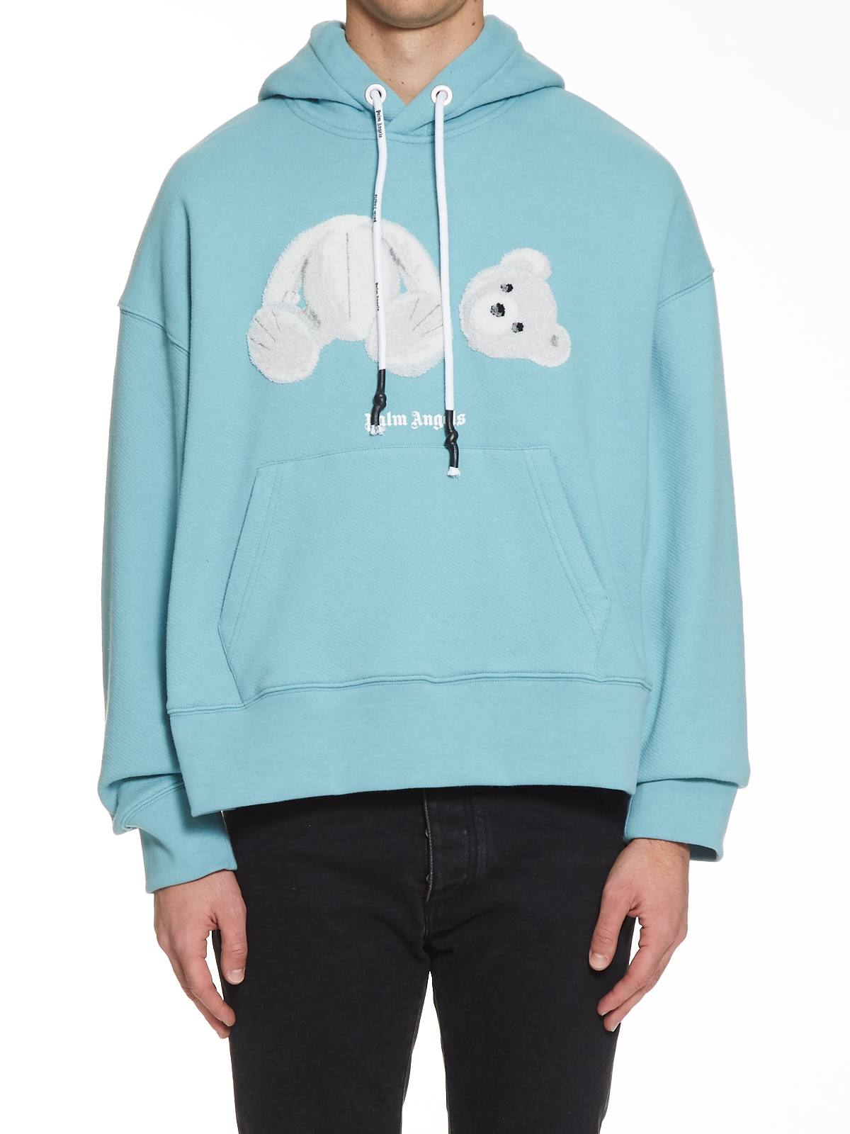 Palm Angels 先行予約 テディベア プリントプルオーバーパーカー Aquamarine Story