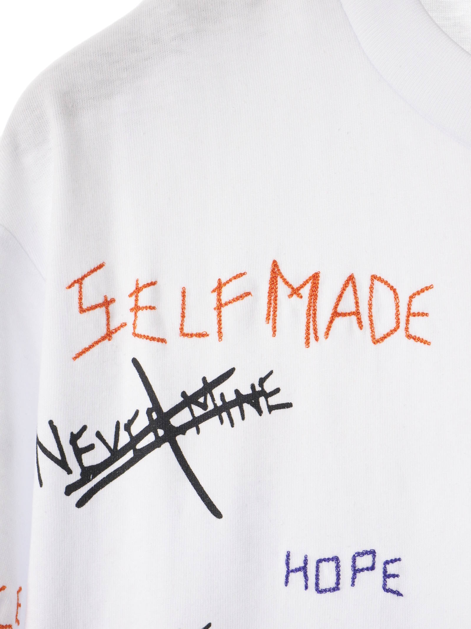 SELF MADE BY GIANFRANCO VILLEGAS - 総柄 刺繍プリント Tシャツ 