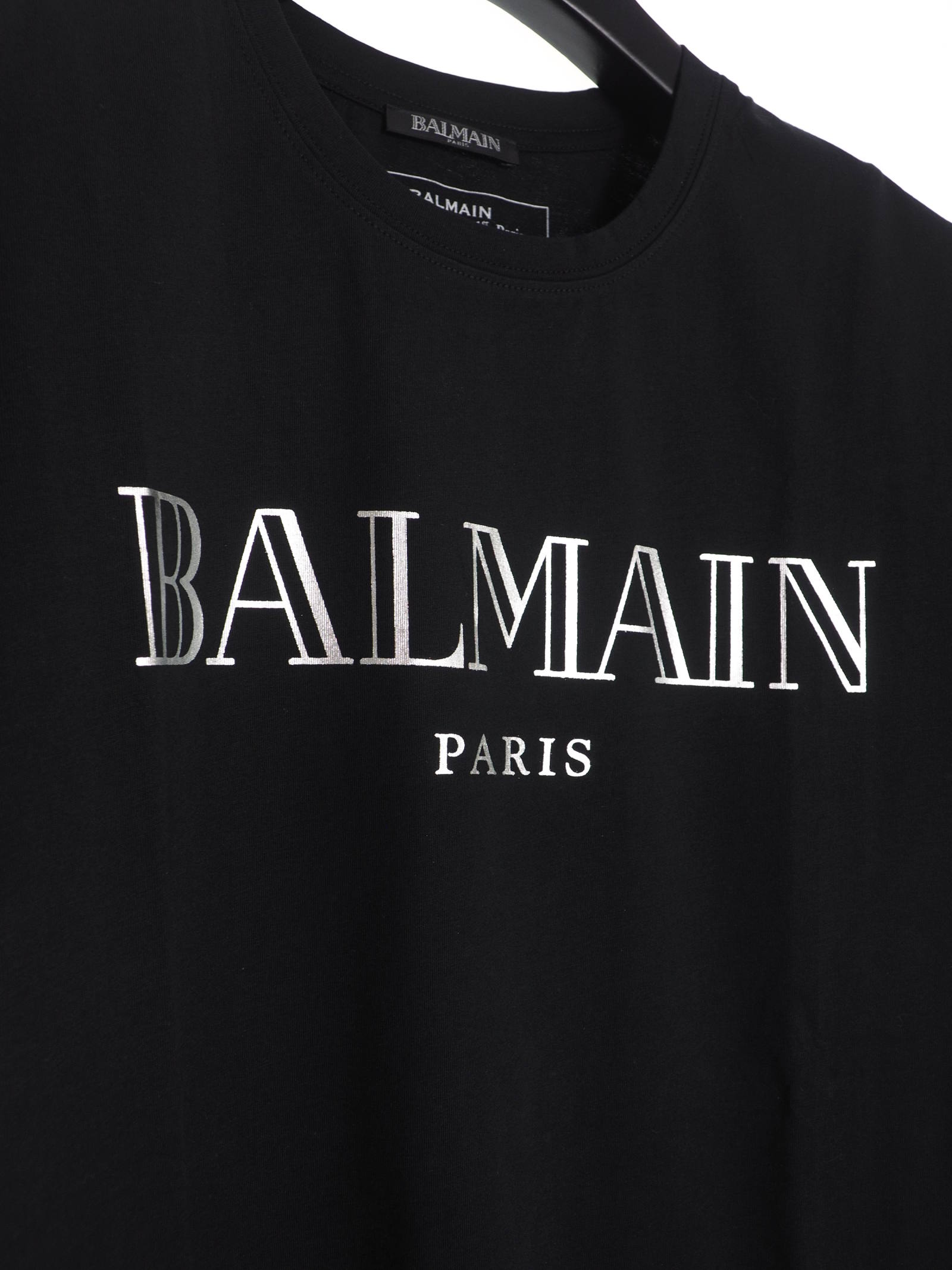 BALMAIN - メタルロゴ ショートスリーブ Tシャツ / ブラック 