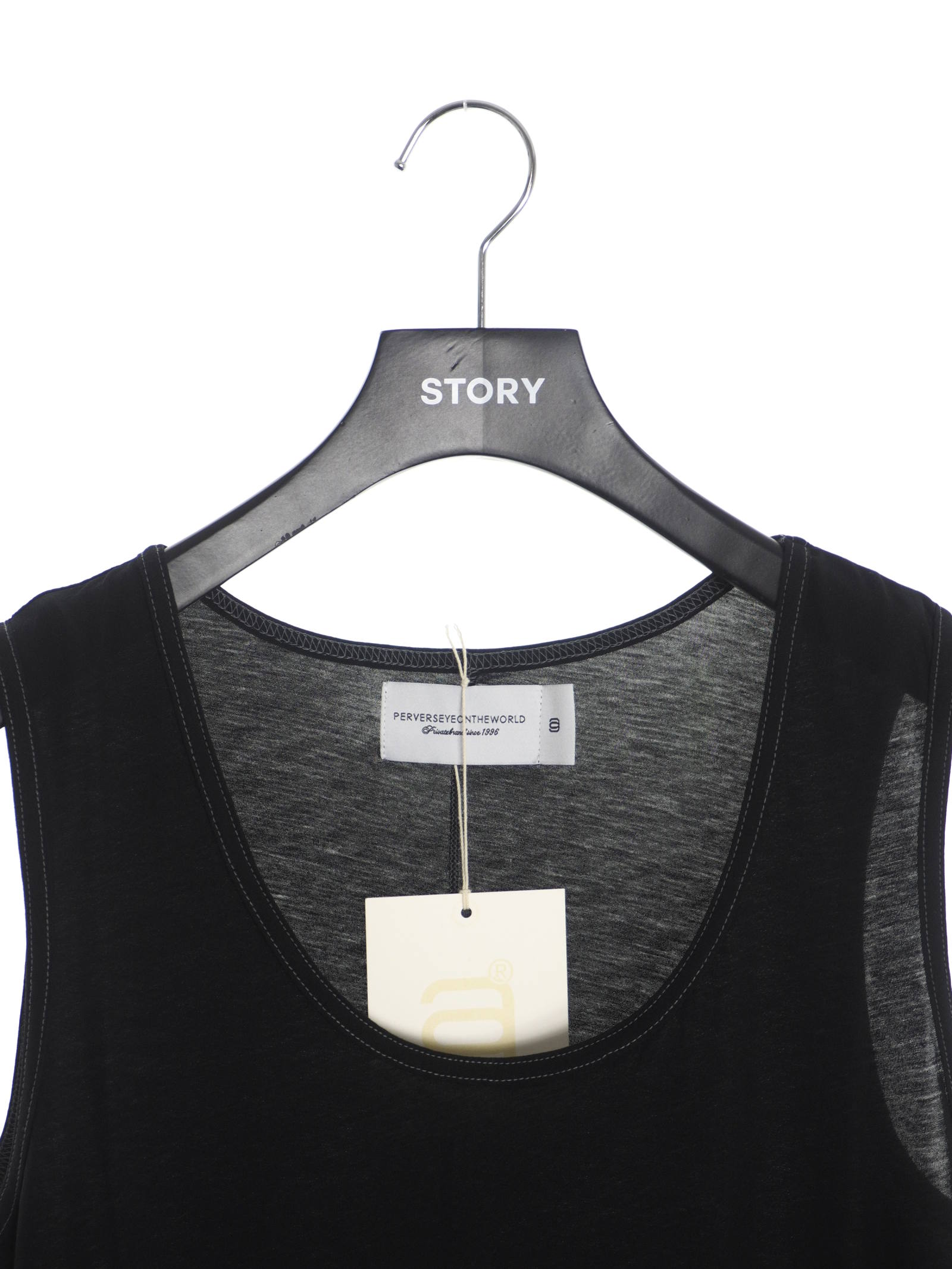 P.E.O.T.W AG - ロングタンクトップ LONG TANK TOP - BLACK | STORY