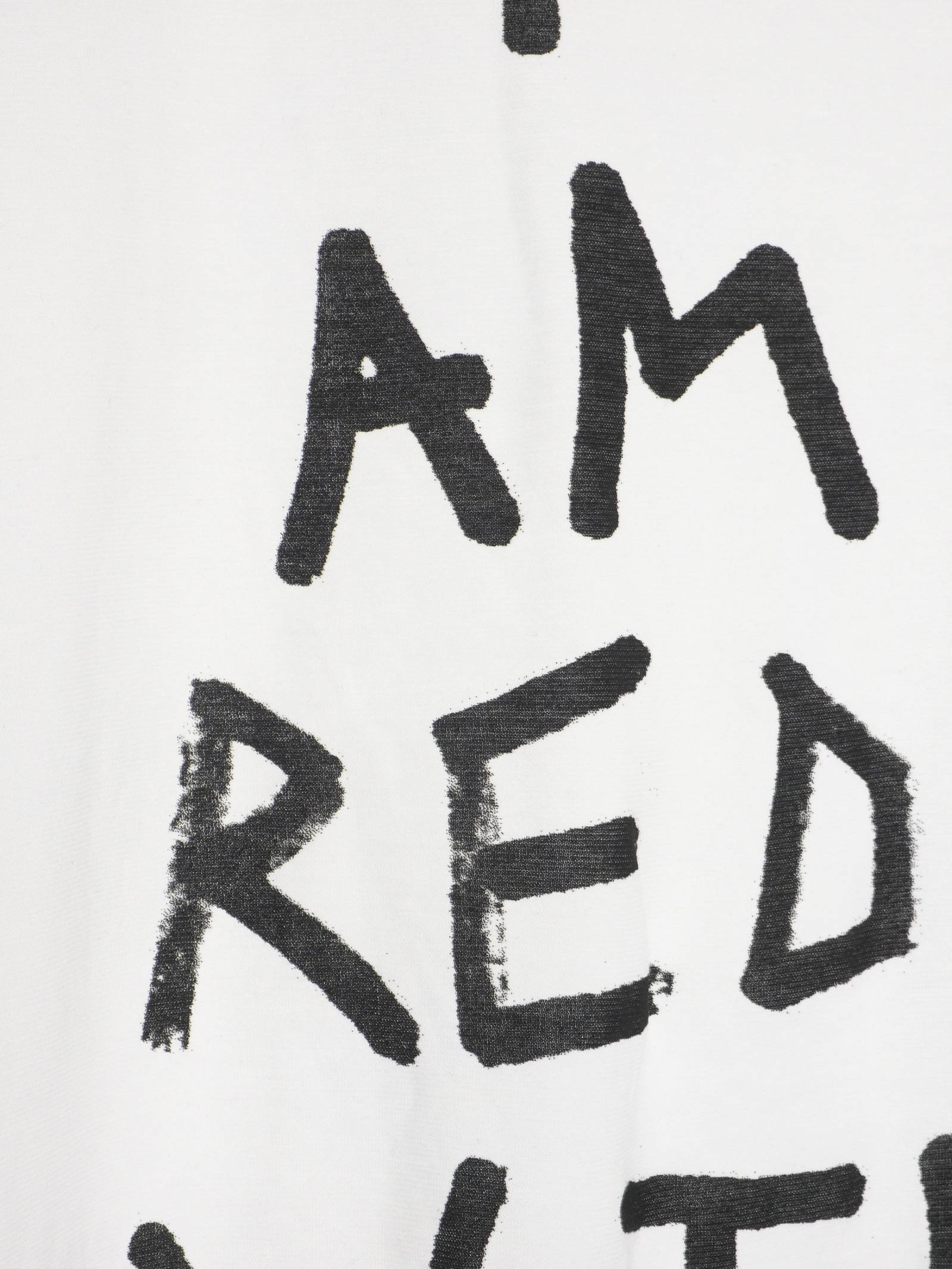 ANN DEMEULEMEESTER - テキストプリント 半袖 Tシャツ ”I AM RED WITH 