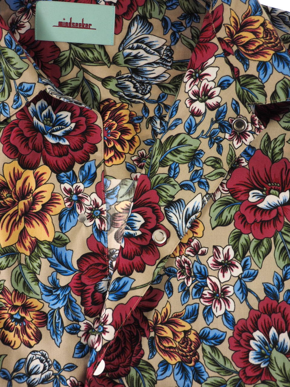 MINDSEEKER マネグラフィック フラワープリントシャツ　本田翼 mindseeker - マネグラフィック フラワープリント 半袖 シャツ MANE
